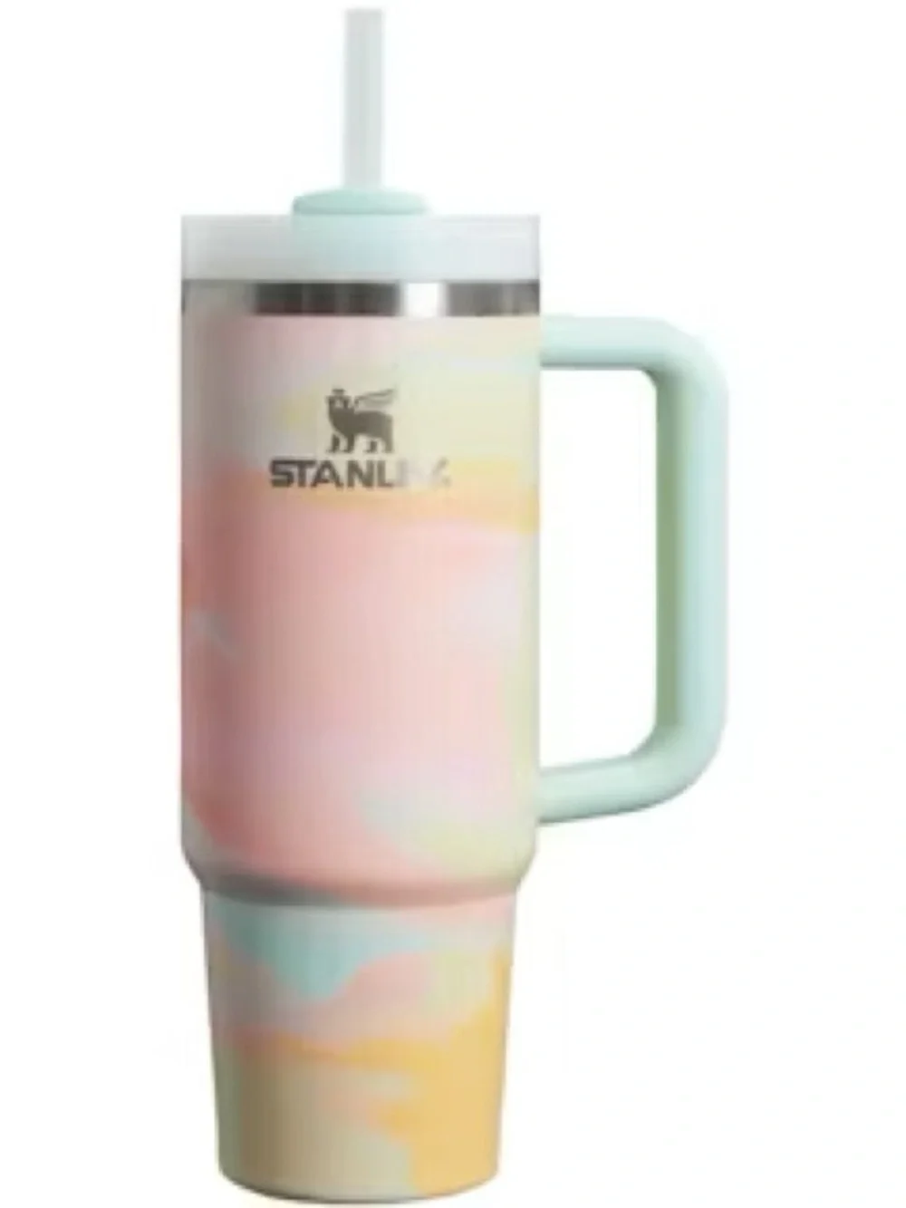 🍾 Stanley 30oz Quencher warm Serene BrushStrokes Taylor swift Tie-Dye cup VIRAL